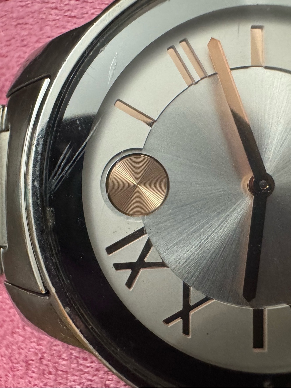 Movado BOLD Stainless Steel Watch with Rose Gold Accents - Picture 15 of 16